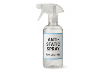 Anti-static spray for clothes transparent background