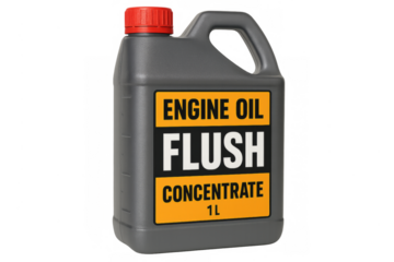 Engine oil flush concentrate canister for car maintenance