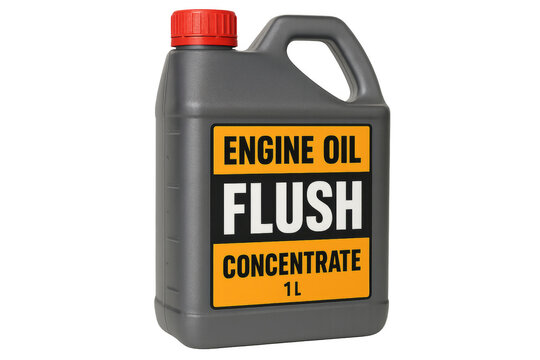 Engine oil flush concentrate canister for car maintenance
