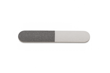 Emery board nail file on transparent background for manicure