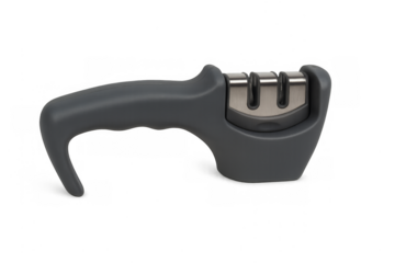 Three-stage blade sharpener for kitchen knives sharpening