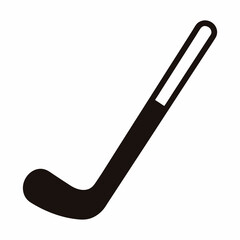 Fototapeta premium Simple graphic icon illustration of a classic ice hockey stick, equipment