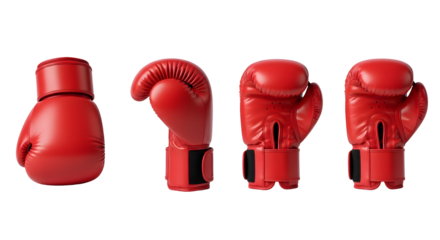 Boxing Gloves Red Training Gear Equipment Punching Sport Protection Fitness