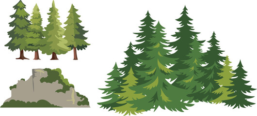 A vector of various Tree 
