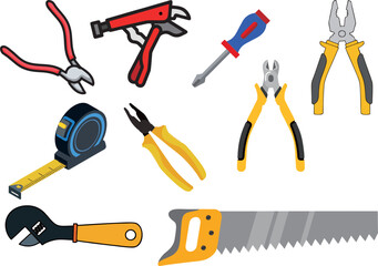 A vector collection of Repair Tools