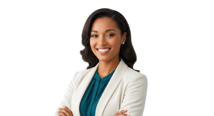 Confident Businesswoman Smiling Professional Corporate Executive Success
