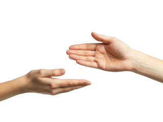 Reaching Human Hands Offering Support on Black Backdrop: Charity and Generosity Concept for Healthcare Services, Donation Programs, Financial Assistance, Spiritual Connection, Trust, Generosity