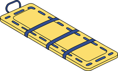 illustration of a HOSPITAL stretcher 