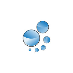 Bubble water logo and symbol design