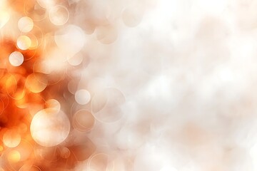 Obraz premium Abstract Background with Soft Bokeh Effect in Warm Shades of Orange and White Hues