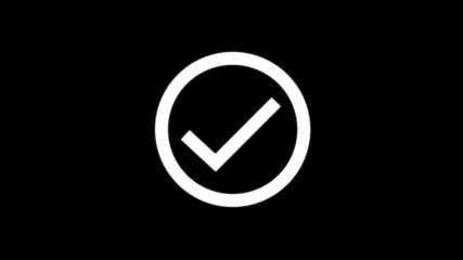 Abstract digital uploading symbol with arrow and checkmark icons on a dark background - Powered by Adobe