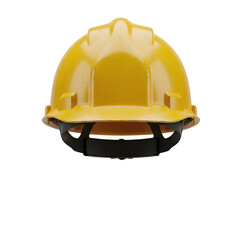 Yellow construction safety helmet. Perfect for engineering, industry, and safety concept design. High-quality PNG image. Isolated on white or transparent background. PNG format.