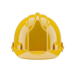Yellow construction safety helmet. Perfect for engineering, industry, and safety concept design. High-quality PNG image. Isolated on white or transparent background. PNG format.