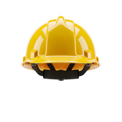 Yellow construction safety helmet. Perfect for engineering, industry, and safety concept design. High-quality PNG image. Isolated on white or transparent background. PNG format.