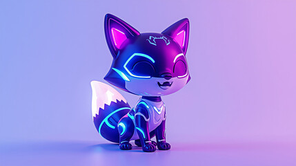 Neon Cyber Fox