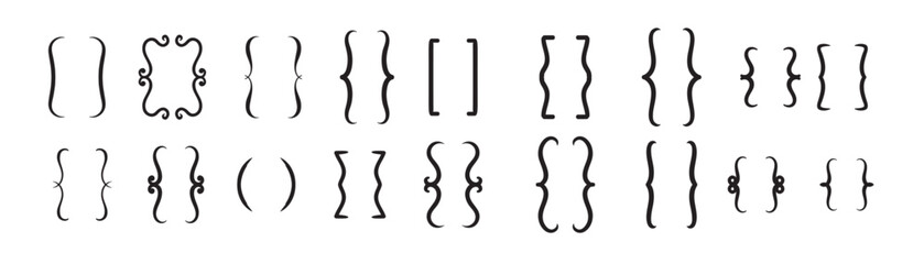 Bracket Icon Vector Bracket Icon Vector