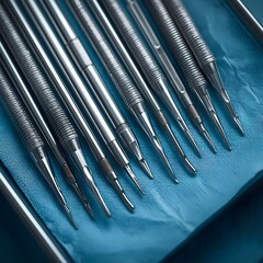dental tools on a white background