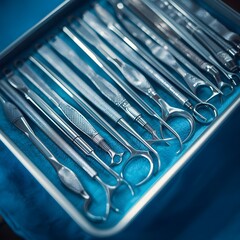 surgical instruments close up
