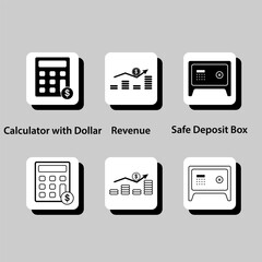 A calculator with dollar sign on it