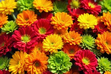 Edible Flower Garden Macro Macro close up of a vibrant and colorful assortment of fresh edible flowers, highlighting their intricate details and natural beauty. No people, text, or trademarks. Sharp