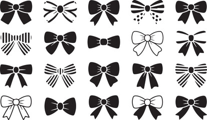 Bow silhouette, Bow baby svg, Bow svg, Bow tie svg, Bow tie silhouette, Hair bow silhouette, Ribbon bow silhouette, Ribbon svg, Hair bow svg, Decorative bow silhouette, Bow ribbon silhouette