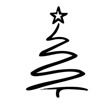 Weihnachtsbaum geschwungen