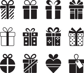Gifts Icon Set