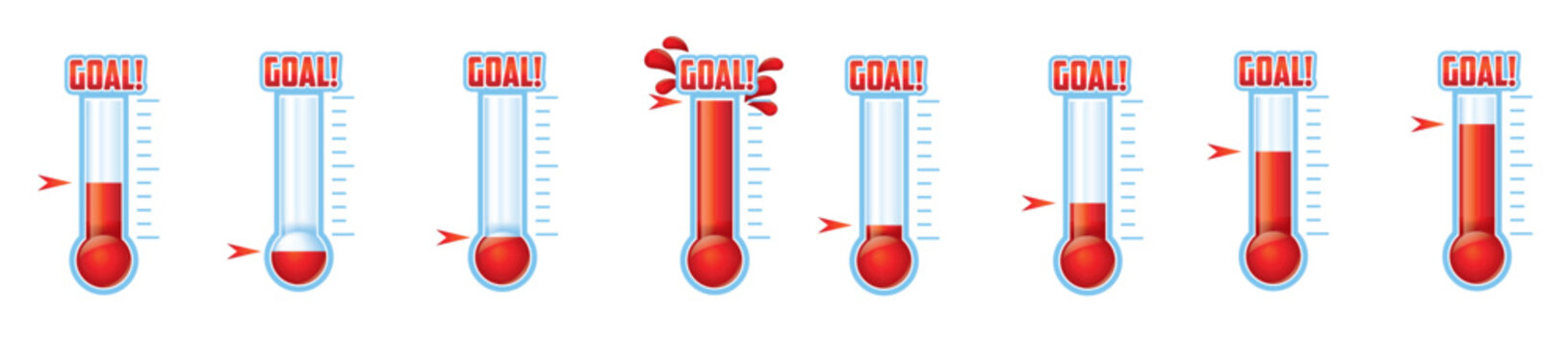 Goal Thermometer Vector Goal Thermometer Vector 