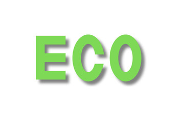 エコ　3D文字 