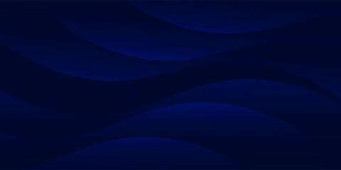 Obraz premium Experience the modern elegance of the abstract gradient wave background. Its dark blue waves create a captivating atmosphere for websites, social media, Eps10