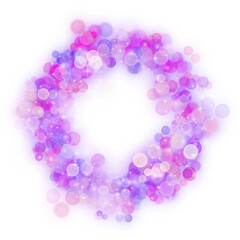 Beautiful Bokeh Circle Frame Elements