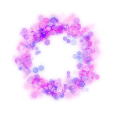 Soft Bokeh Round Light Frame