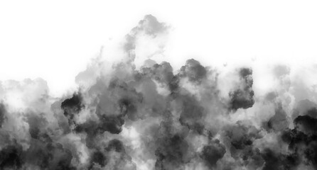 Air Pollution Fog Concept on transparent background