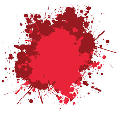 red ink splat