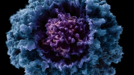 Microscopic 3D visualization of a virus structure during replication