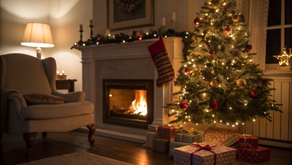Beautiful Christmas gift boxes,gift box open or top view of white present box tied with red ribbon bow isolated on dark red background with shadow minimal conceptual 3D rendering.