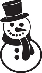 Snowman icon illustration