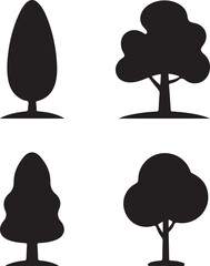 Tree icon template black color editable. Branch forest symbol vector sign isolated on white background. Simple logo vector illustration for graphic and web design