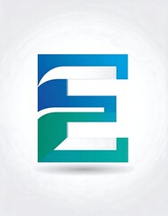 Modern, stylized letter "E" logo