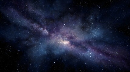 Obraz premium Cosmic nebula with stars and cosmic dust clouds in deep space.
