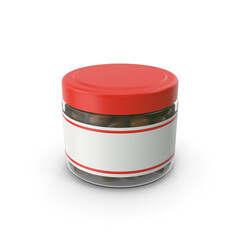 Pantry Jar Filled with Chocolate Peanuts