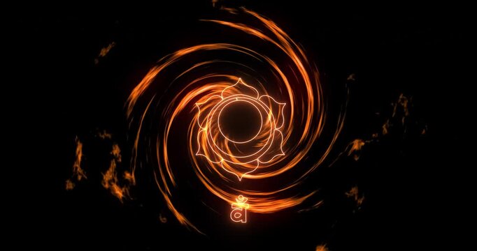 Meditation chakra healing  animation Sacral Chakra Svadhisthana