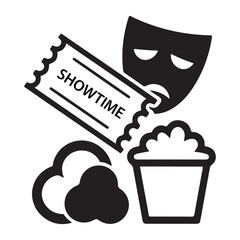 Drama comedy mask symbol