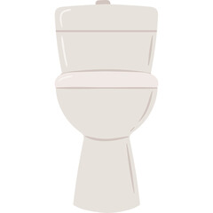 Clean White Ceramic Toilet Bowl Fixture With A Transparent Background In A Simple Studio Setting
