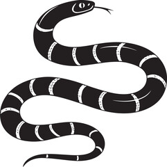 Naklejka premium Majestic cobra serpent silhouette design