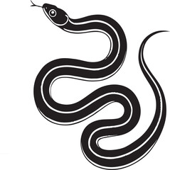 Fototapeta premium Intricate cobra serpent silhouette design