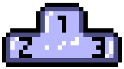 Naklejka premium Pixel Art sport champion element