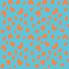 Abstract modern leopard seamless pattern. Animals fashion trendy background. Color decorative vector illustration for print, fabric, textile. Modern ornament of stylized skin.