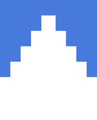 Vector illustration of the flag of Akershus County, Norway.