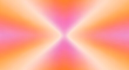 Abstract xshaped pattern with orange and pink hues emanating from center